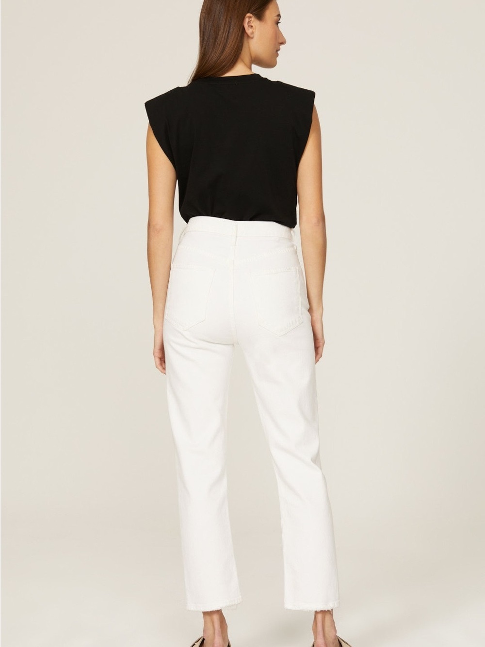 Agolde Riley High Rise Crop Straight Jeans 27 - Picture 3 of 13